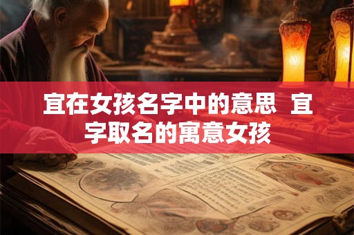 宜在女孩名字中的意思  宜字取名的寓意女孩