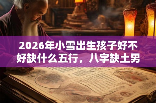 2026年小雪出生孩子好不好缺什么五行，八字缺土男孩名字