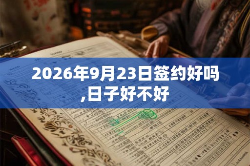 2026年9月23日签约好吗,日子好不好 2026年9月23日签约好吗,日子好不好