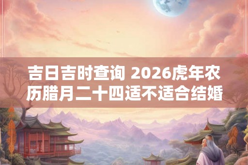 吉日吉时查询 2026虎年农历腊月二十四适不适合结婚