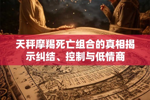 天秤摩羯死亡组合的真相揭示纠结、控制与低情商