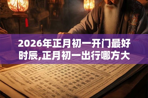 2026年正月初一开门最好时辰,正月初一出行哪方大利