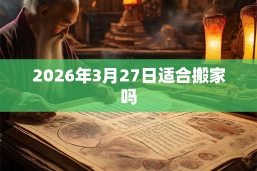 2026年3月27日适合搬家吗