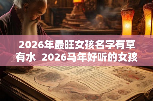 2026年最旺女孩名字有草有水 2026马年好听的女孩名字 2026年最旺女孩名字有草有水 2026马年好听的女孩名字
