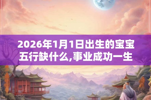 2026年1月1日出生的宝宝五行缺什么,事业成功一生顺遂