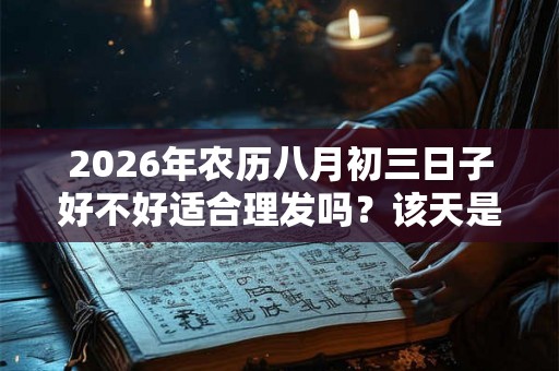 2026年农历八月初三日子好不好适合理发吗？该天是黄道吉日吗？