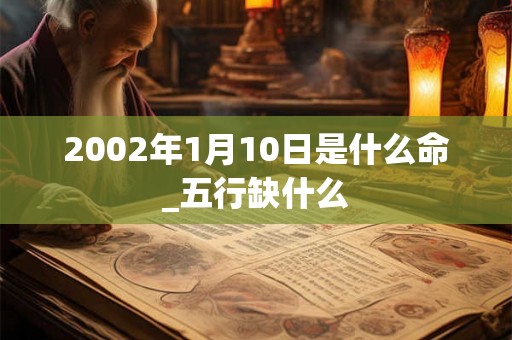 2002年1月10日是什么命_五行缺什么
