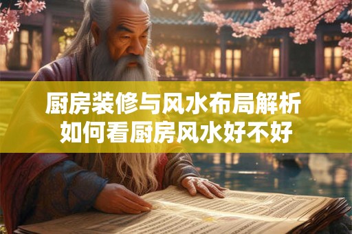 厨房装修与风水布局解析 如何看厨房风水好不好 厨房装修与风水布局解析 如何看厨房风水好不好