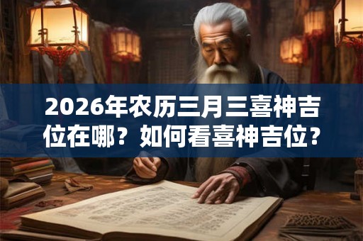 2026年农历三月三喜神吉位在哪？如何看喜神吉位？