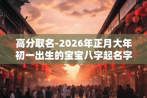 高分取名-2026年正月大年初一出生的宝宝八字起名字 高分取名-2026年正月大年初一出生的宝宝八字起名字