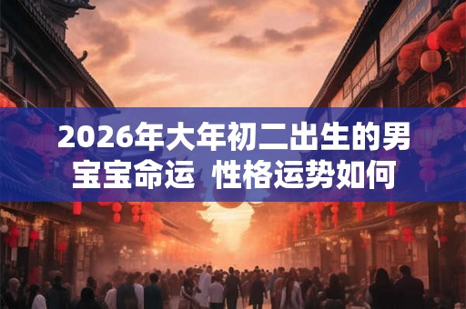 2026年大年初二出生的男宝宝命运 性格运势如何 2026年大年初二出生的男宝宝命运 性格运势如何