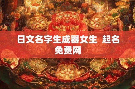 日文名字生成器女生  起名免费网