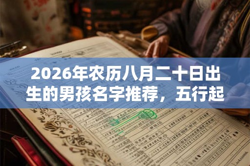 2026年农历八月二十日出生的男孩名字推荐，五行起名大全