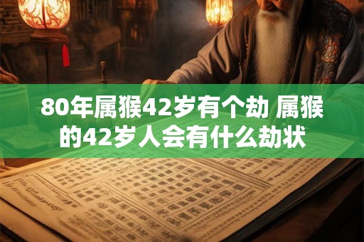 80年属猴42岁有个劫 属猴的42岁人会有什么劫状