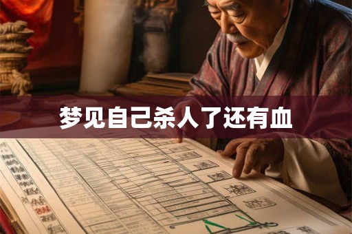 梦见自己杀人了还有血