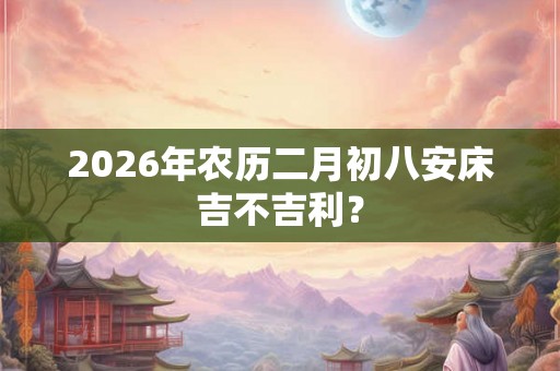 2026年农历二月初八安床吉不吉利？