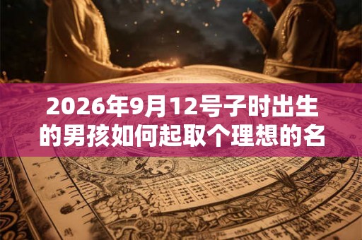 2026年9月12号子时出生的男孩如何起取个理想的名字