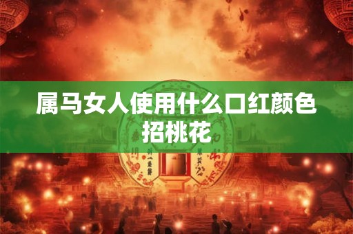 属马女人使用什么口红颜色招桃花