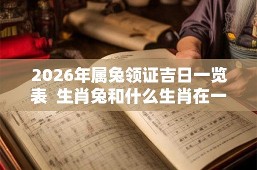 2026年属兔领证吉日一览表 生肖兔和什么生肖在一起合适 2026年属兔领证吉日一览表 生肖兔和什么生肖在一起合适