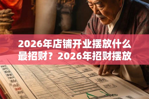 2026年店铺开业摆放什么最招财?2026年招财摆放什么好? 2026年店铺开业摆放什么最招财?2026年招财摆放什么好?