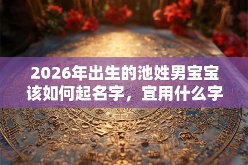 2026年出生的池姓男宝宝该如何起名字，宜用什么字。