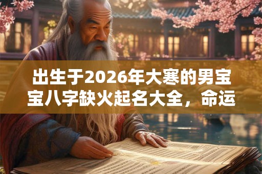 出生于2026年大寒的男宝宝八字缺火起名大全，命运如何？