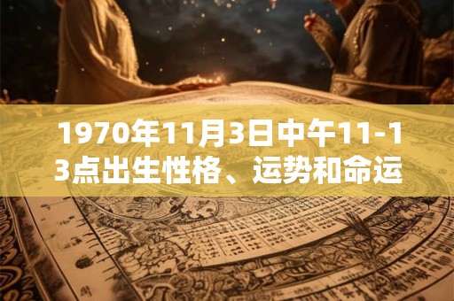 1970年11月3日中午11-13点出生性格、运势和命运