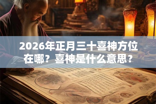 2026年正月三十喜神方位在哪？喜神是什么意思？