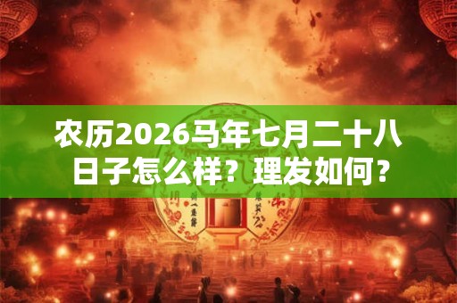 农历2026马年七月二十八日子怎么样？理发如何？