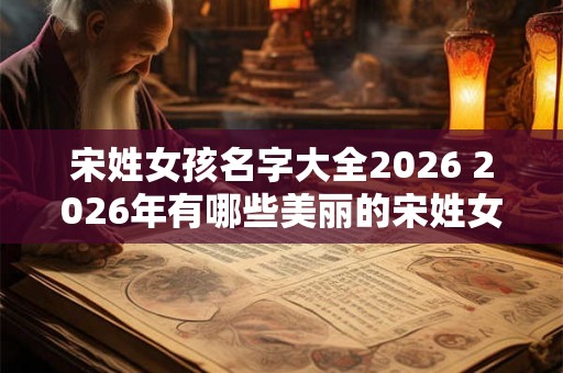 宋姓女孩名字大全2026 2026年有哪些美丽的宋姓女孩名字值得留意呢 宋姓女孩名字大全2026 2026年有哪些美丽的宋姓女孩名字值得留意呢