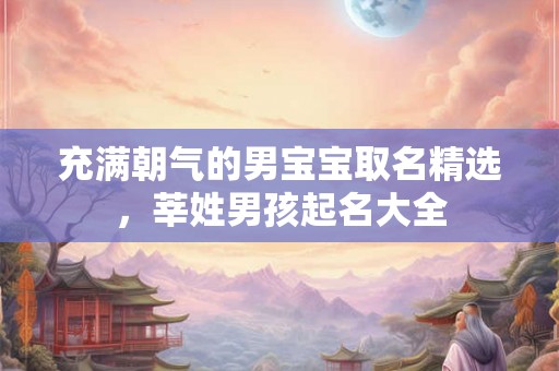 充满朝气的男宝宝取名精选,莘姓男孩起名大全 充满朝气的男宝宝取名精选,莘姓男孩起名大全