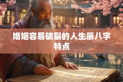 婚姻容易破裂的人生辰八字特点