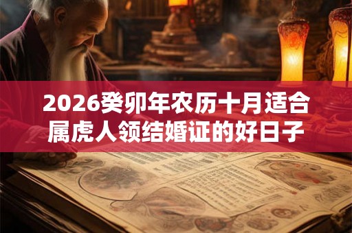 2026癸卯年农历十月适合属虎人领结婚证的好日子