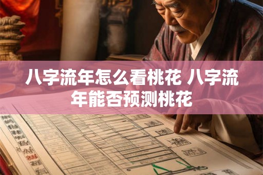 八字流年怎么看桃花 八字流年能否预测桃花