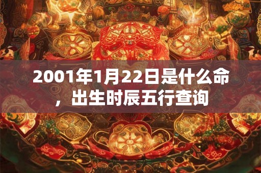 2001年1月22日是什么命，出生时辰五行查询
