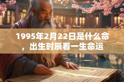 1995年2月22日是什么命，出生时辰看一生命运