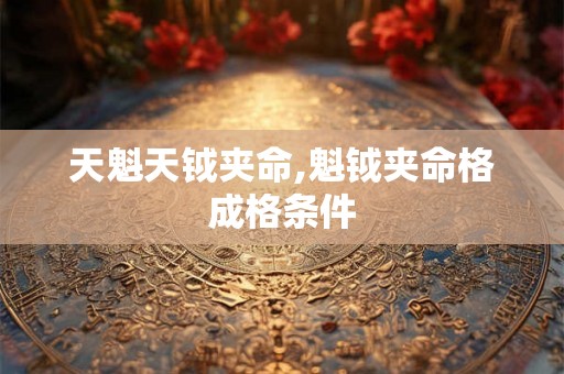 天魁天钺夹命,魁钺夹命格成格条件 天魁天钺夹命,魁钺夹命格成格条件