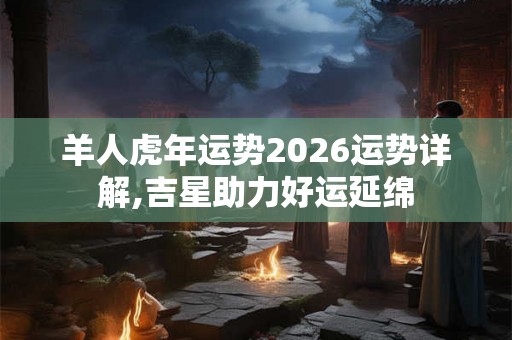 羊人虎年运势2026运势详解,吉星助力好运延绵