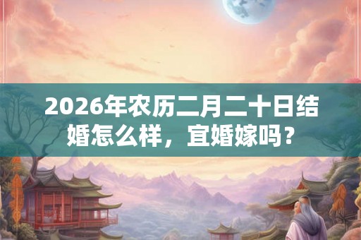 2026年农历二月二十日结婚怎么样,宜婚嫁吗? 2026年农历二月二十日结婚怎么样,宜婚嫁吗?