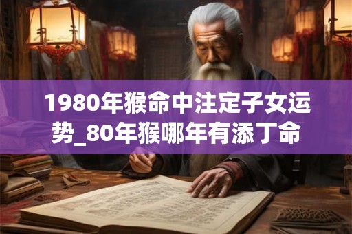 1980年猴命中注定子女运势_80年猴哪年有添丁命