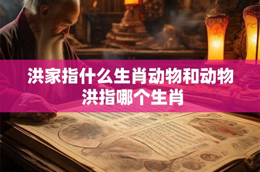 洪家指什么生肖动物和动物 洪指哪个生肖