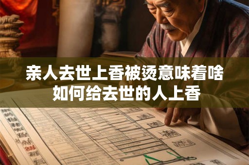 亲人去世上香被烫意味着啥 如何给去世的人上香