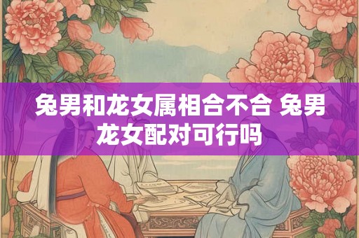 兔男和龙女属相合不合 兔男龙女配对可行吗