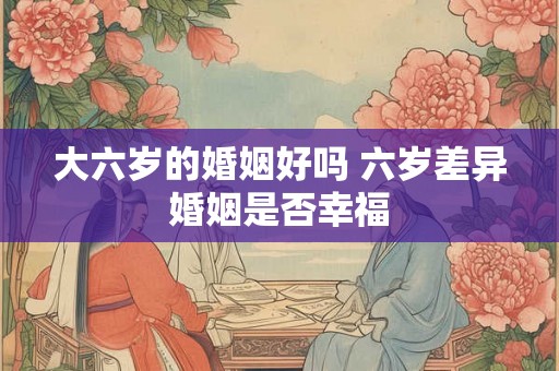 大六岁的婚姻好吗 六岁差异婚姻是否幸福
