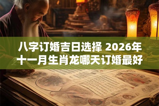 八字订婚吉日选择 2026年十一月生肖龙哪天订婚最好最吉利