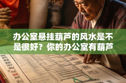 办公室悬挂葫芦的风水是不是很好？你的办公室有葫芦吗？