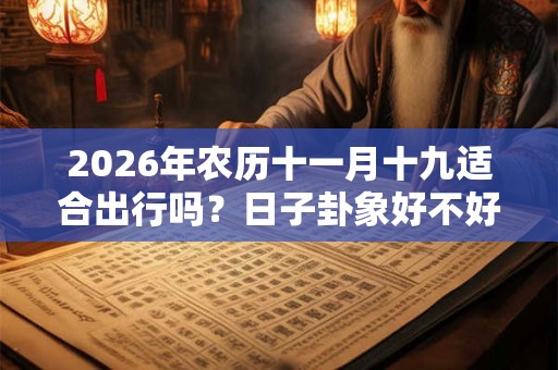 2026年农历十一月十九适合出行吗？日子卦象好不好？