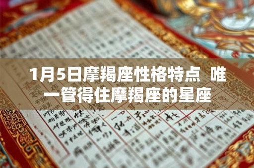 1月5日摩羯座性格特点  唯一管得住摩羯座的星座