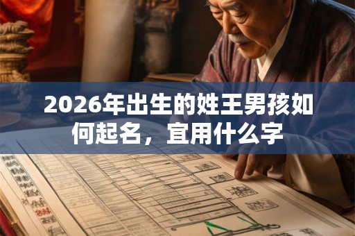 2026年出生的姓王男孩如何起名，宜用什么字