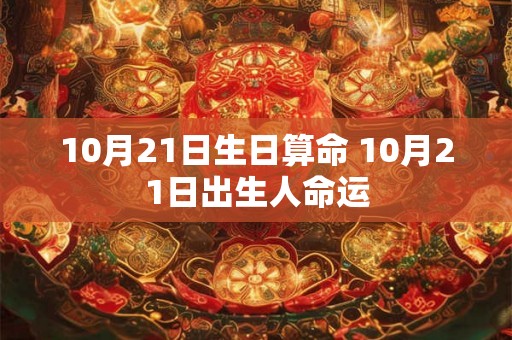 10月21日生日算命 10月21日出生人命运
